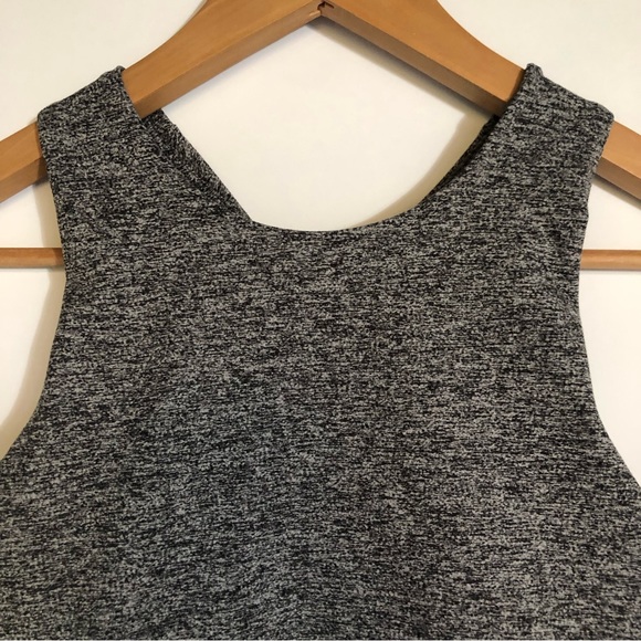 Kyodan Longline High Neck Sports Bra Heather Gray Womens Size S Yoga Activewear - Picture 2 of 8